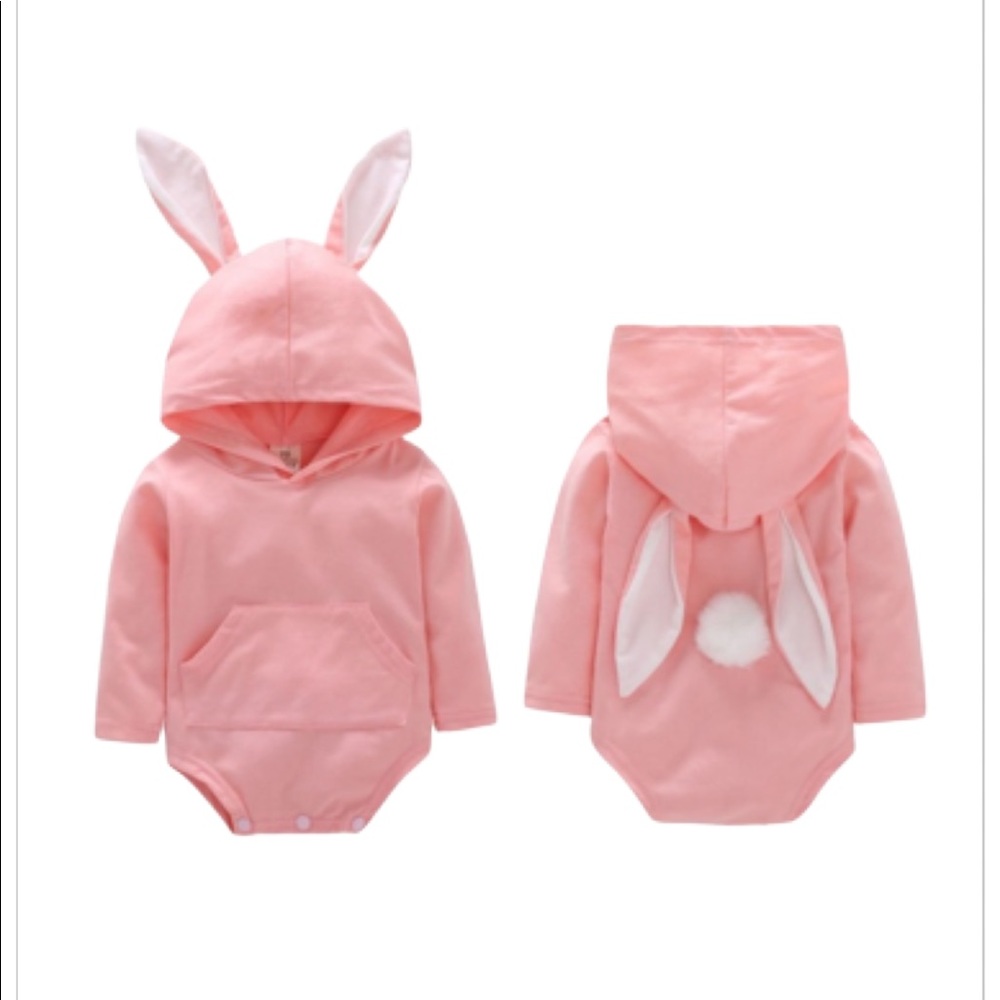 Baby Bunny Bodysuit pink 0-6months